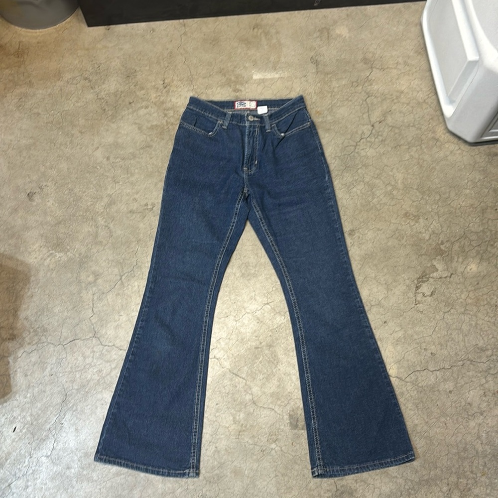 Vintage old navy blue jeans flare